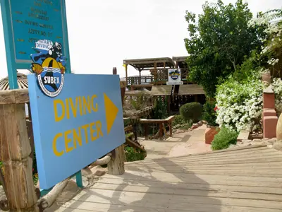 Diving center at the Mövenpick Golf Resort in Sharm